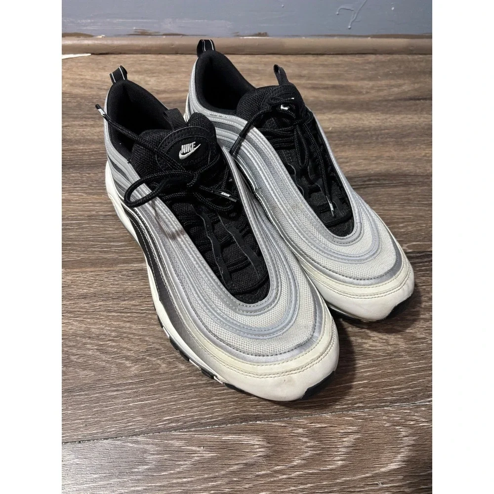 Nike Air Max 97 Black Silver Gradient Mens Size‎ 14 Sneakers 921826-016